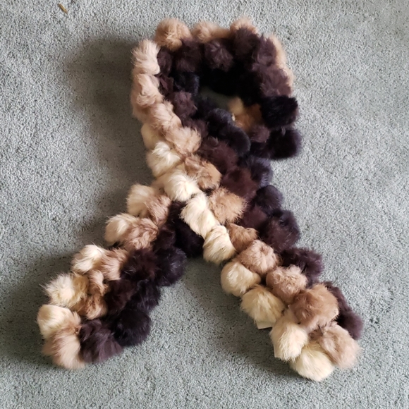 lorenzo Accessories - NWT Lorenzo rabbit fur scarf